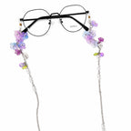 Purple Floral Glasses Chain