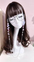 Purple Floral Glasses Chain