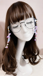 Purple Floral Glasses Chain
