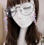 Purple Floral Glasses Chain