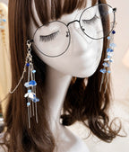 Blue Flower Glasses Chain