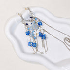Blue Flower Glasses Chain