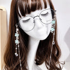 Mint Flower Glasses Chain