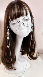 Mint Flower Glasses Chain