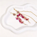 Pink Gemstone Glasses Chain
