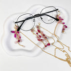Pink Gemstone Glasses Chain