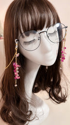 Pink Gemstone Glasses Chain