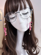 Pink Gemstone Glasses Chain