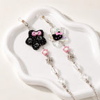 Black Pink Kitty Glasses Chain