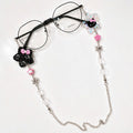 Black Pink Kitty Glasses Chain