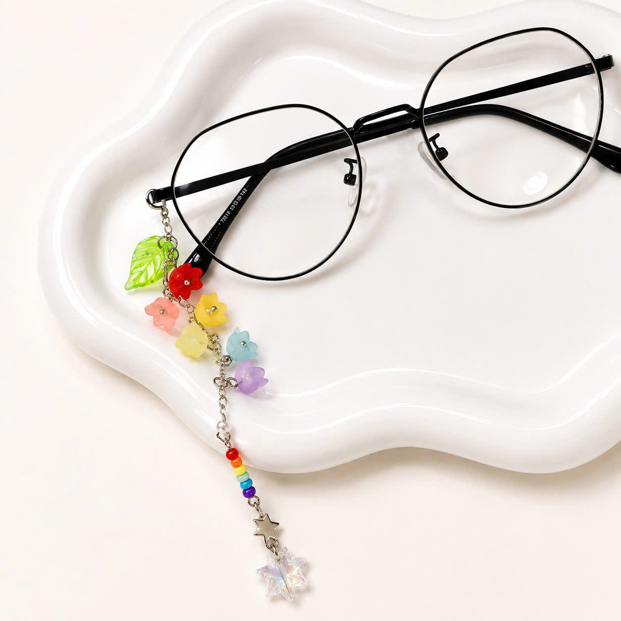 Rainbow Lily Flower Glasses Chain