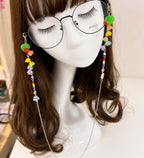 Rainbow Lily Flower Glasses Chain
