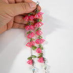 Pink Lily Flower Glasses Chain