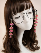 Pink Lily Flower Glasses Chain
