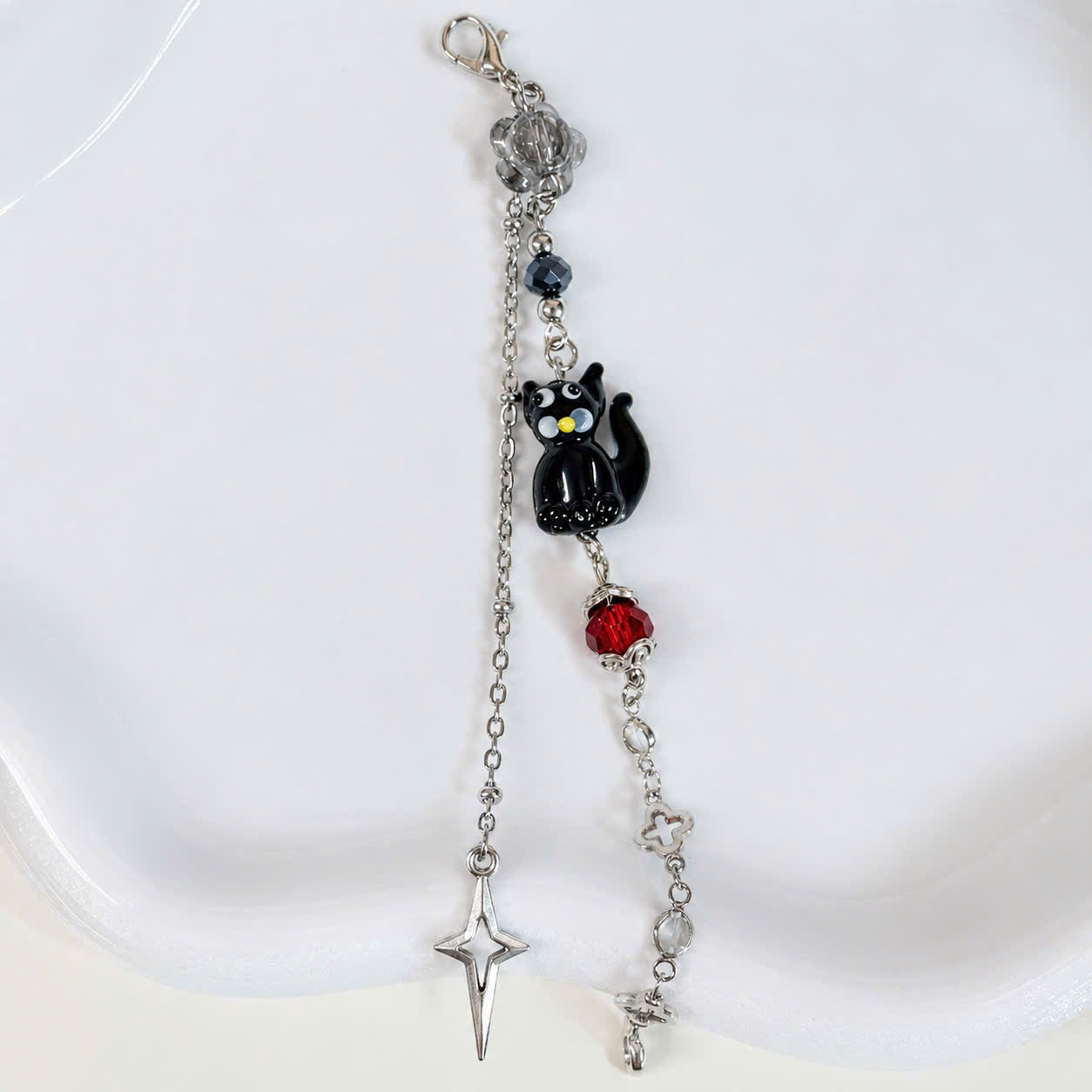 Black Cat Star Glasses Chain