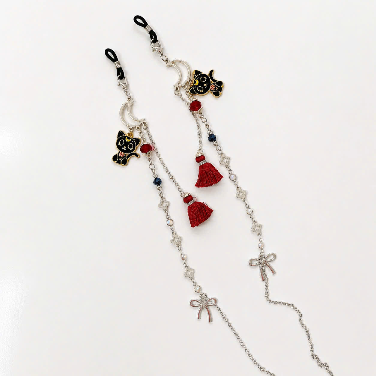 Black Cat Moon Glasses Chain