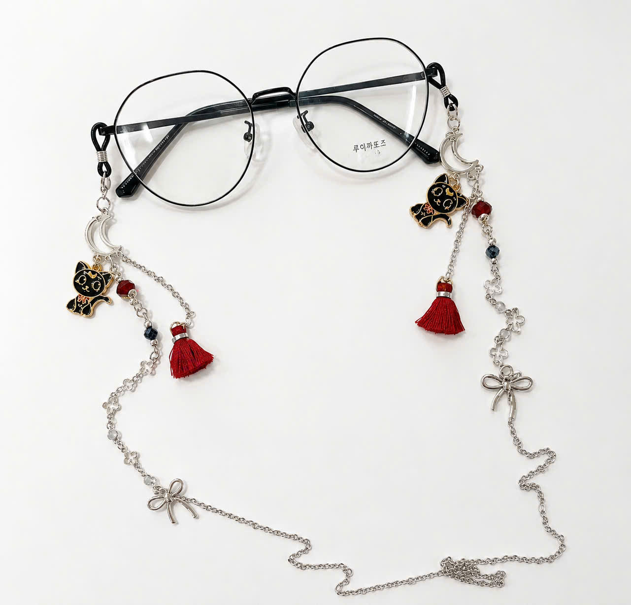 Black Cat Moon Glasses Chain