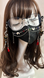 Black Cat Moon Glasses Chain