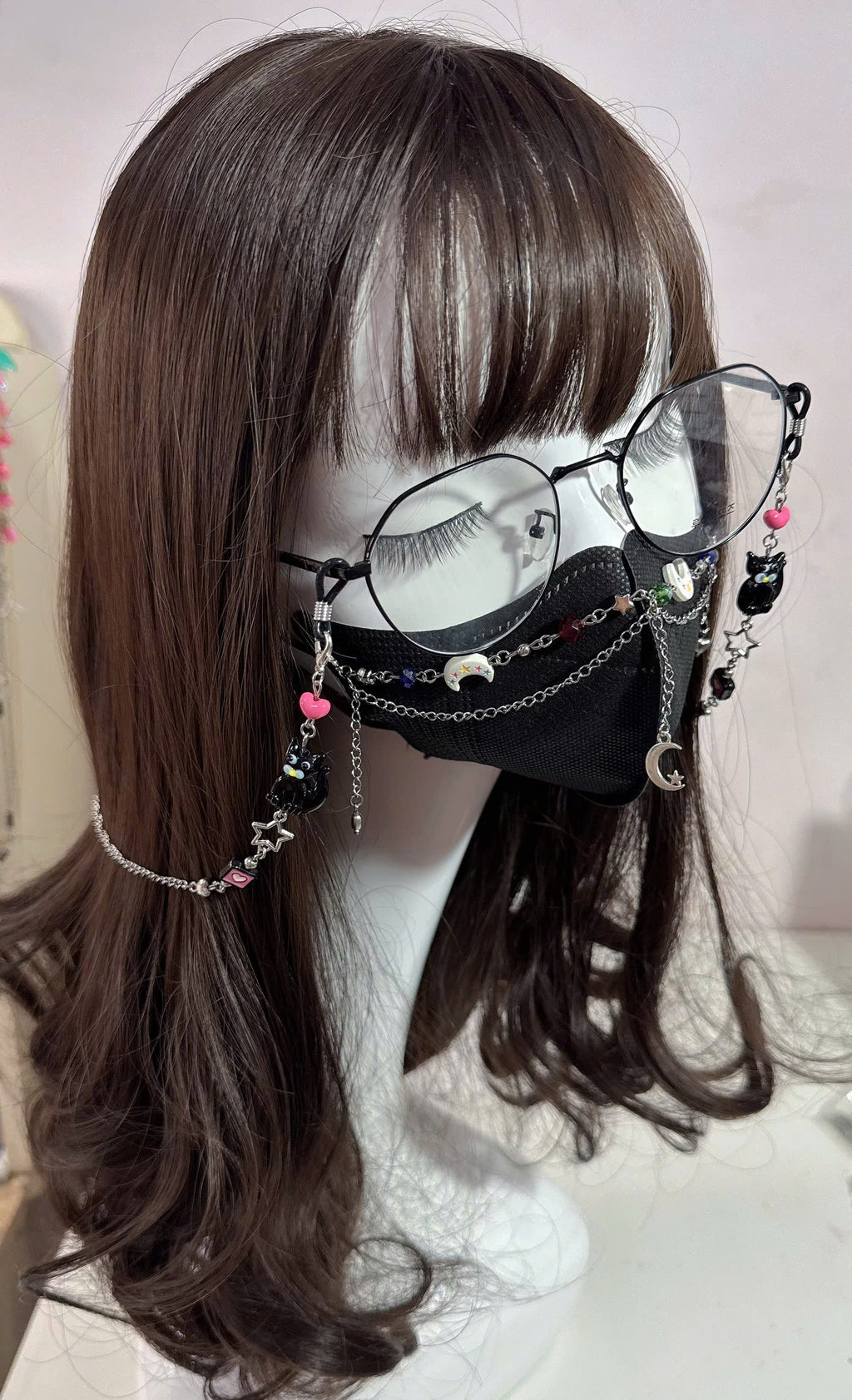 Black Cat Glasses Chain