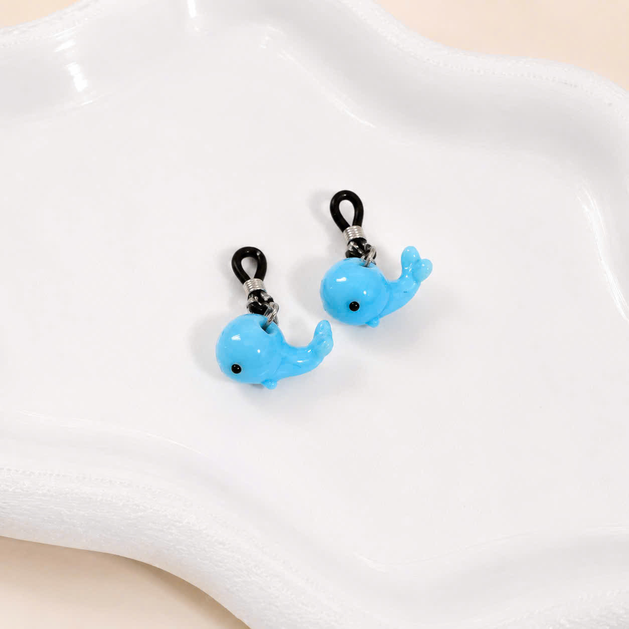 Blue Whale Glasses Charm