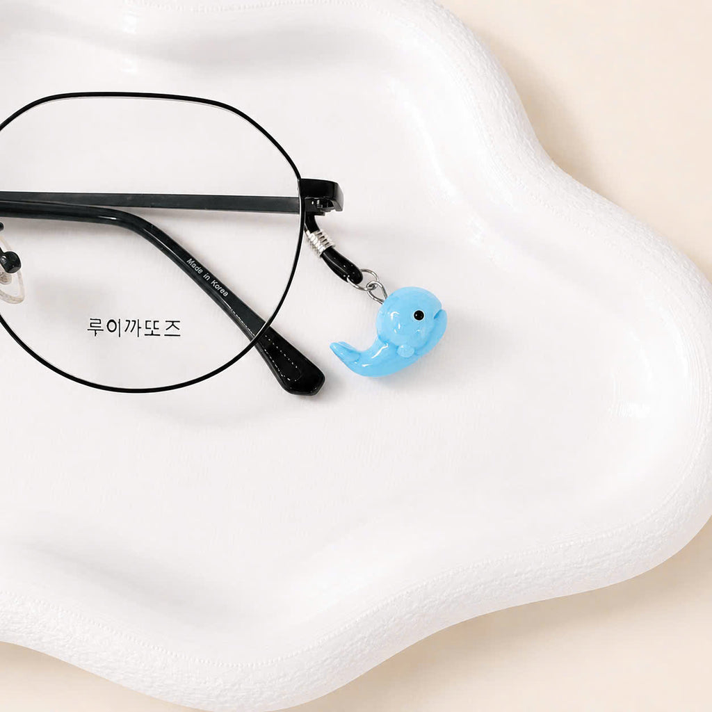 Blue Whale Glasses Charm