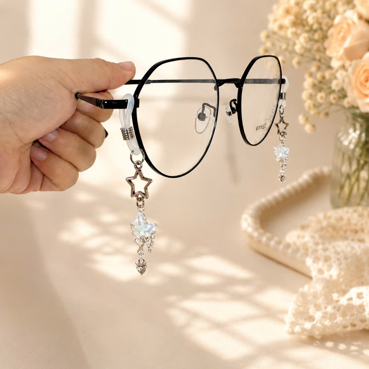 Butterfly Glasses Charms