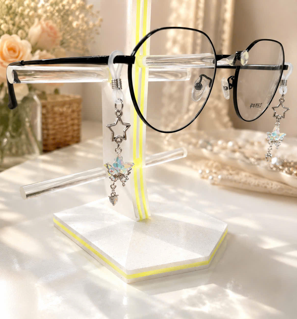 Butterfly Glasses Charms