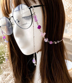 Purple Butterfly Glasses Chain