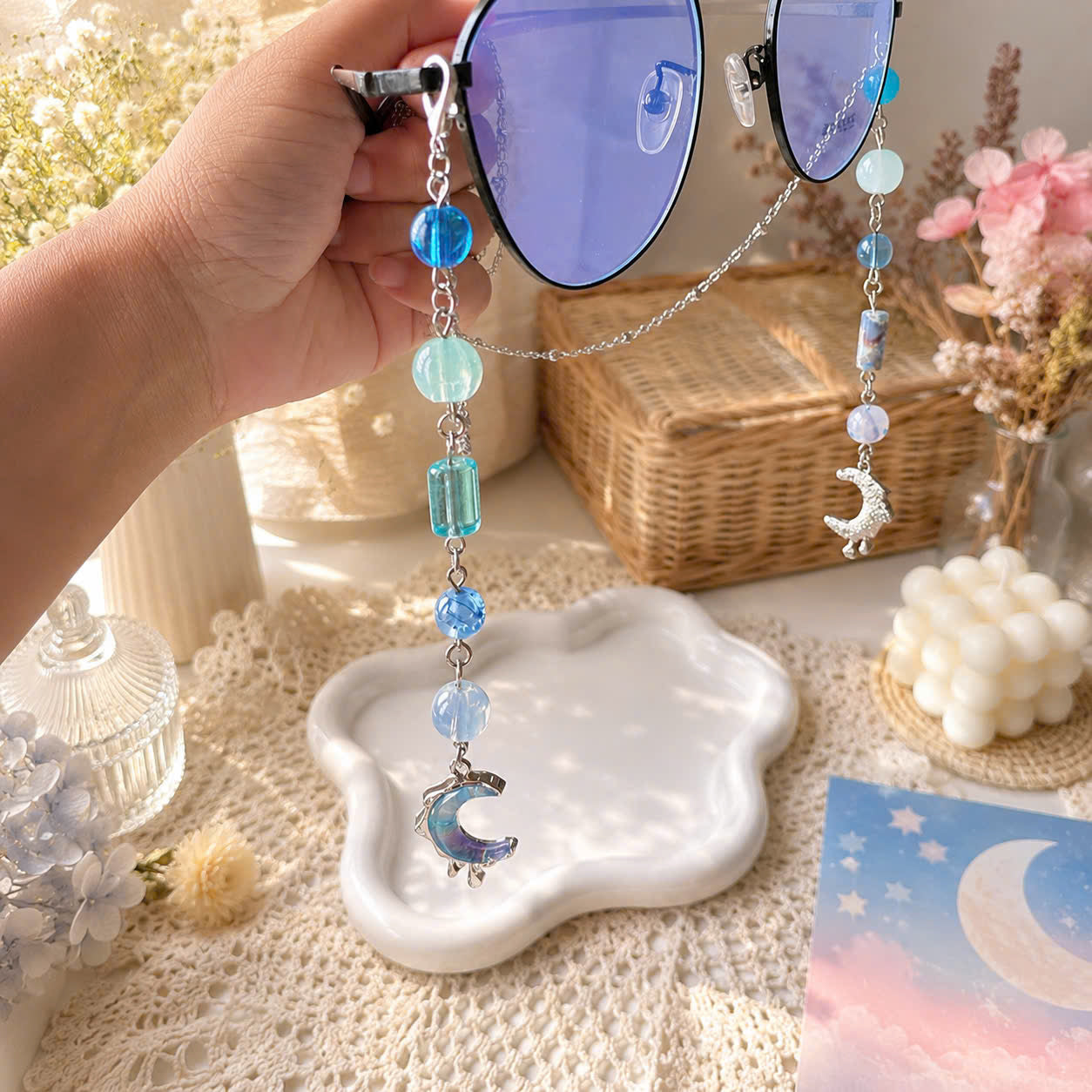 Ocean Moon Glasses Chain