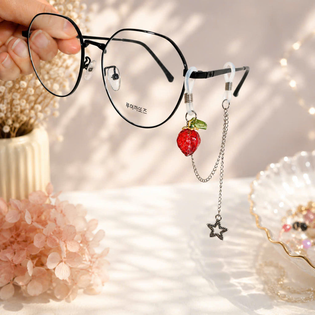Strawberry Glasses Charms