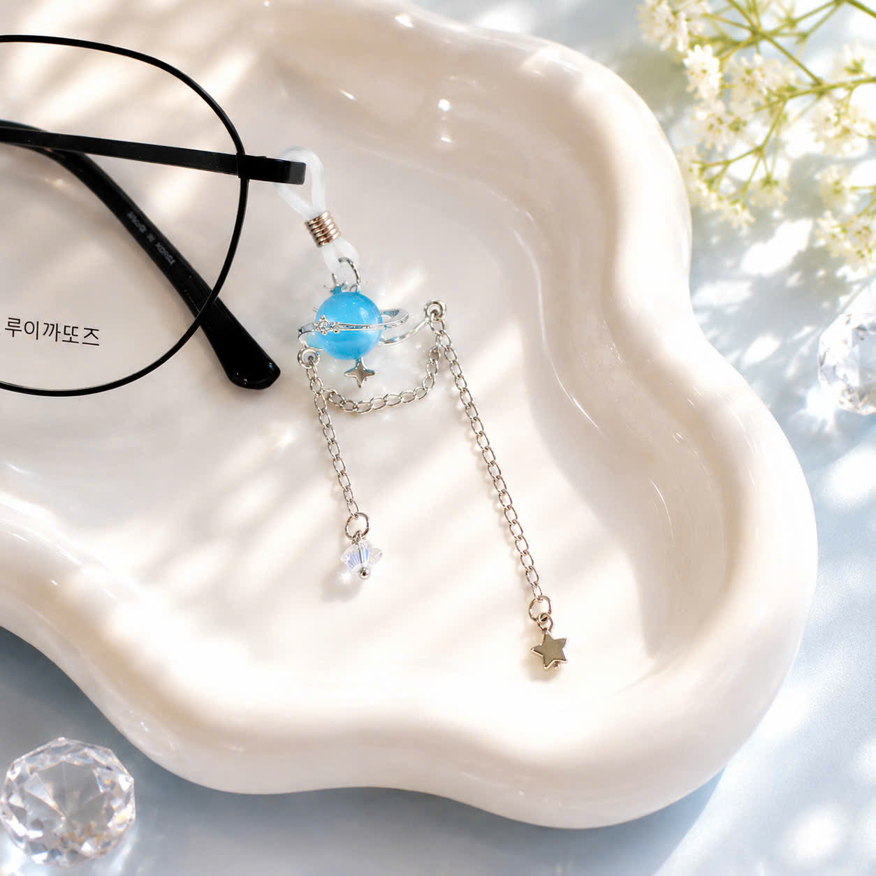 Blue Planet Glasses Charms
