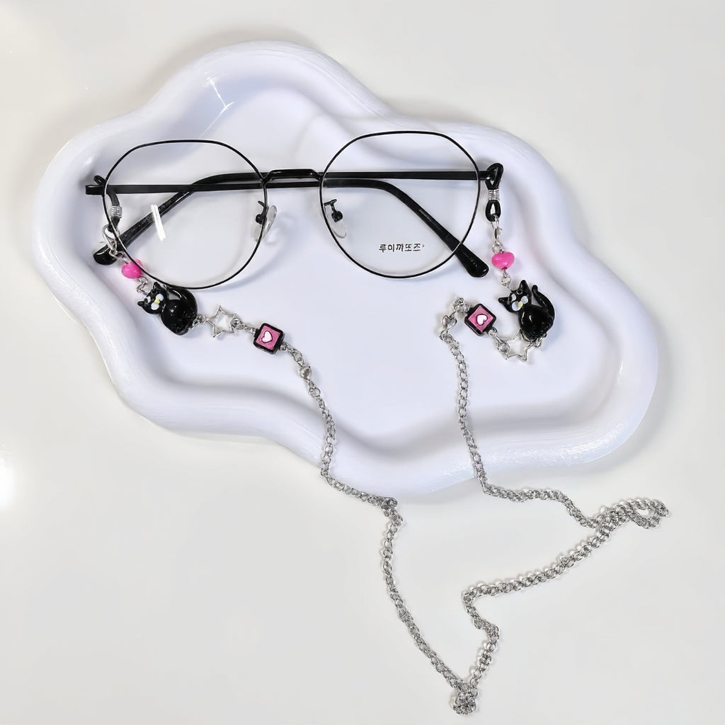 Black Cat Glasses Chain