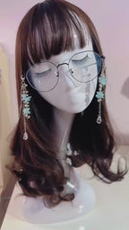Mint Flower Glasses Chain