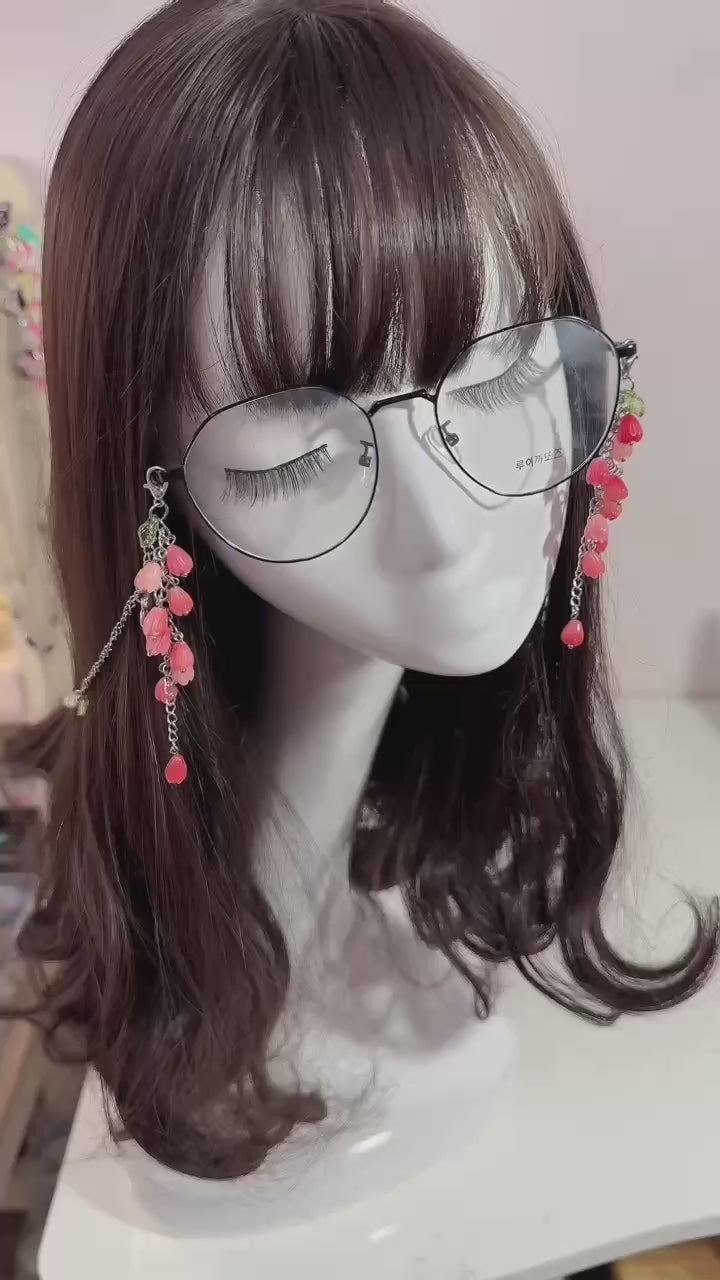 Pink Tulip Glasses Chain