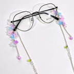 Fairy Flower Glasses Chain - Handmade Pastel Floral Eyeglass Holder Necklace