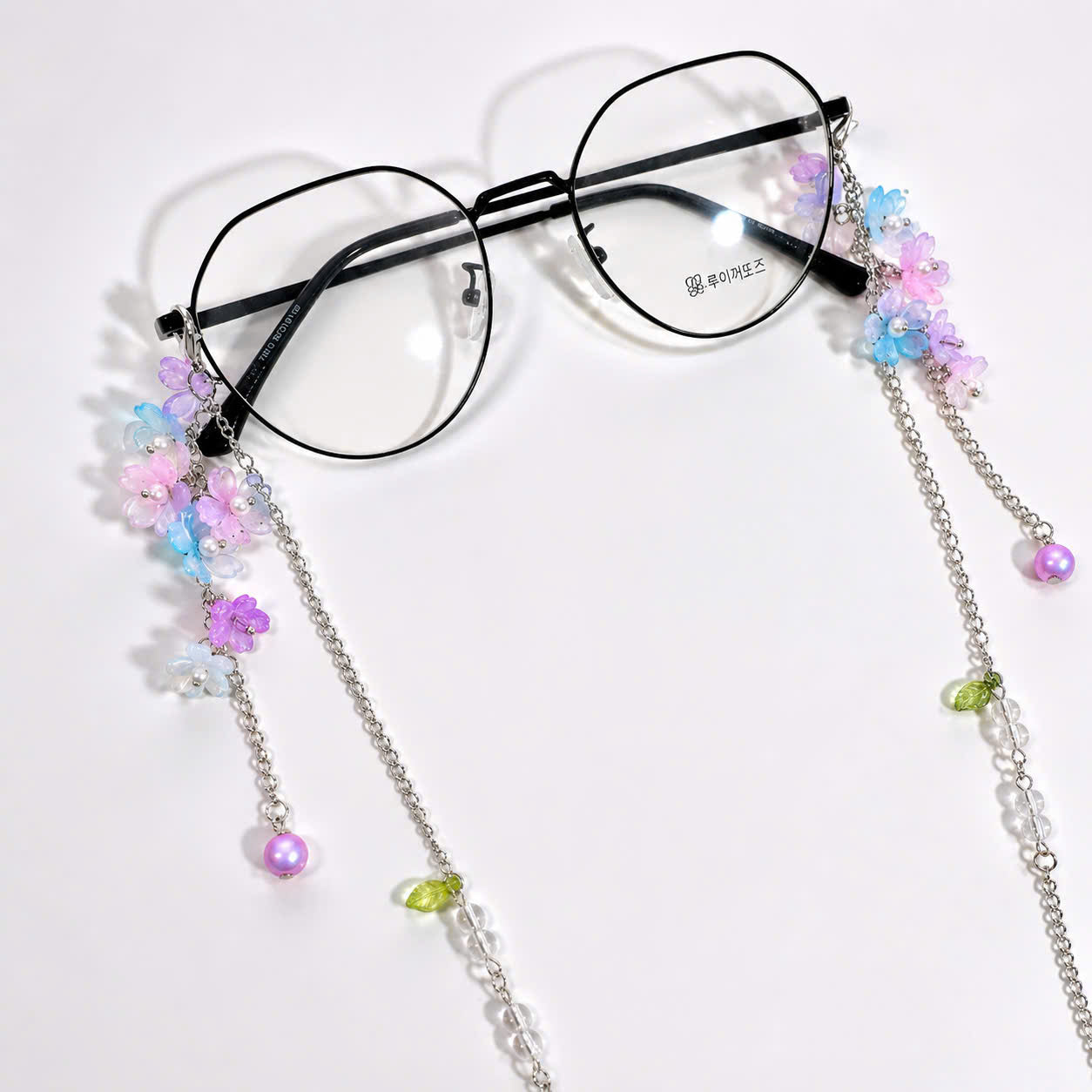 Fairy Flower Glasses Chain - Handmade Pastel Floral Eyeglass Holder Necklace