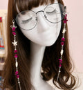 Starfish Glasses Chain - Handmade Beaded Eyeglass Chain, Coastal Inspried Glasses Accessory