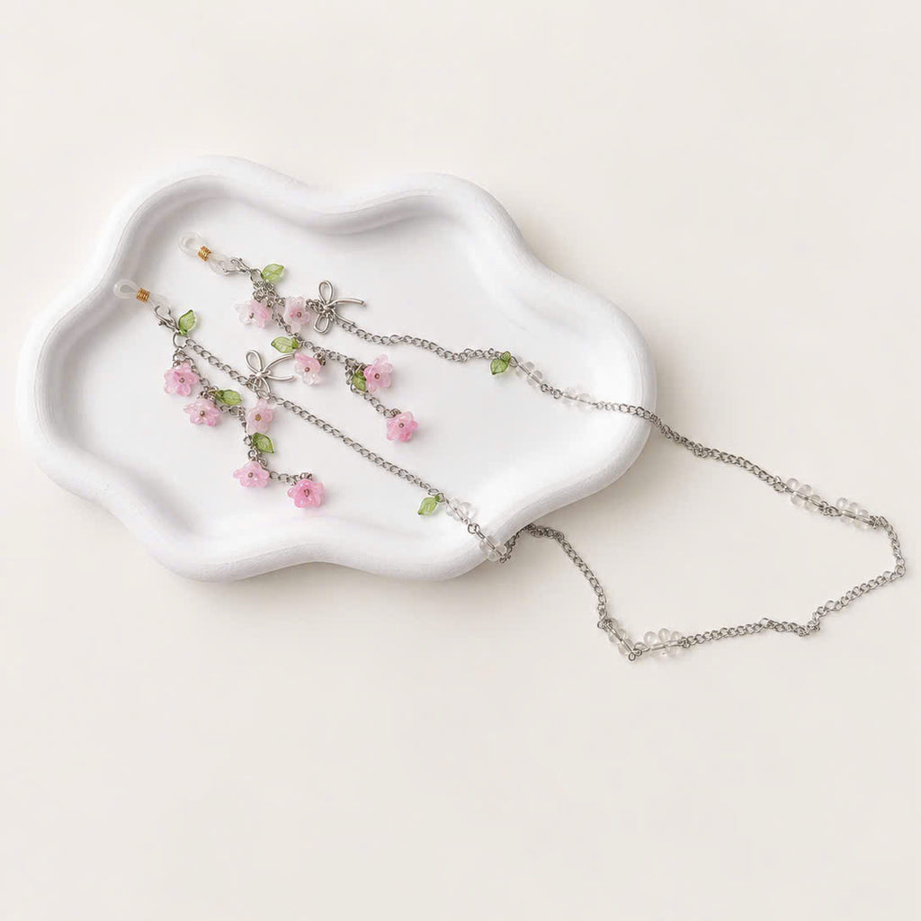 Pink Cherry Blossom Glasses Chain