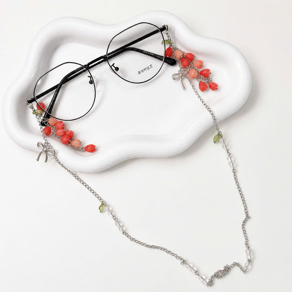 Pink Tulip Glasses Chain