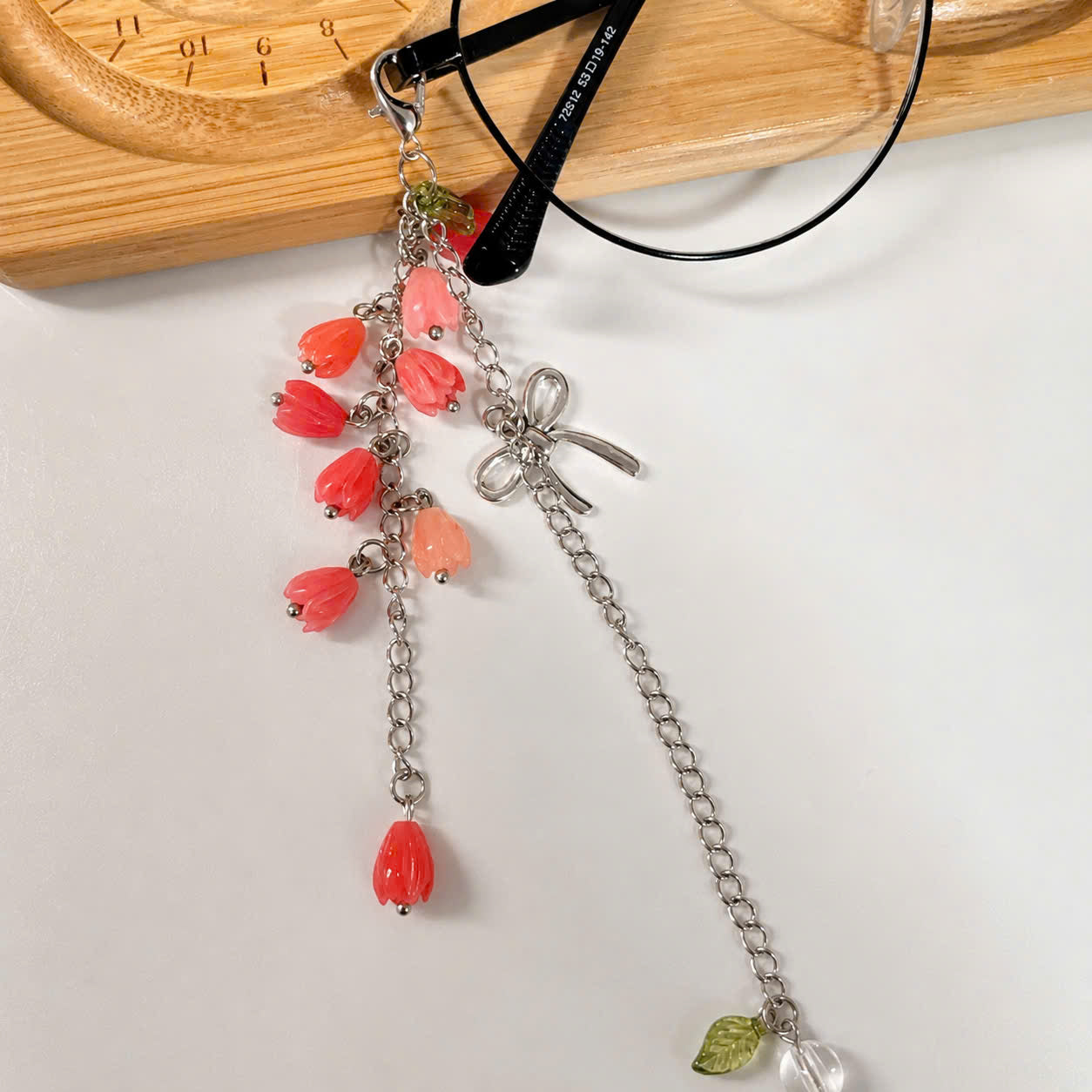 Pink Tulip Glasses Chain