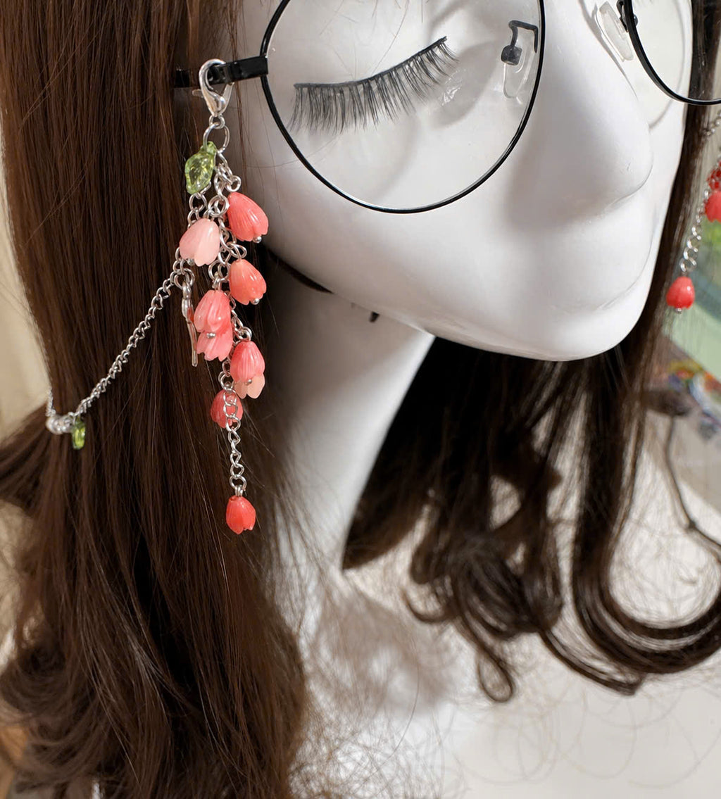 Pink Tulip Glasses Chain
