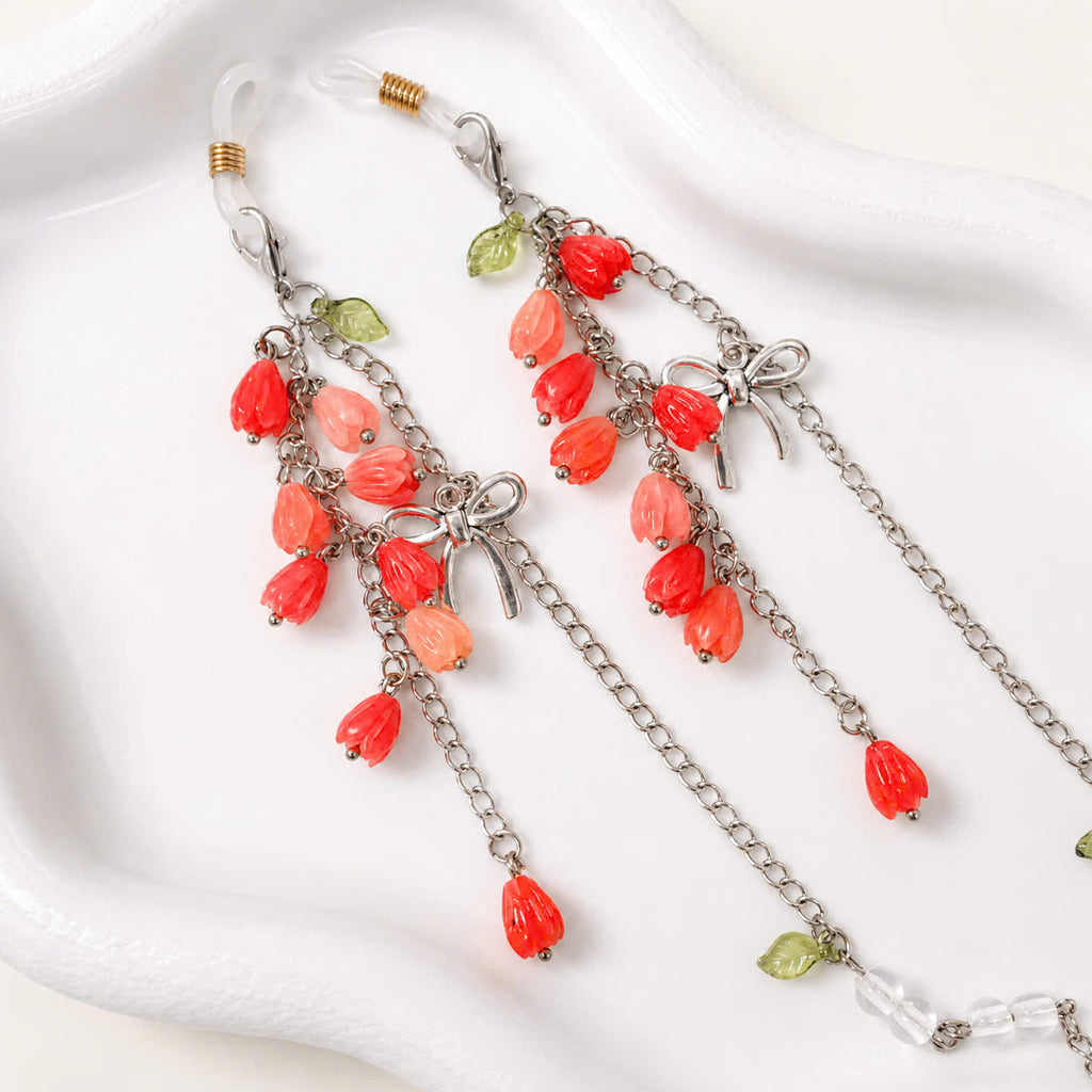 Pink Tulip Glasses Chain