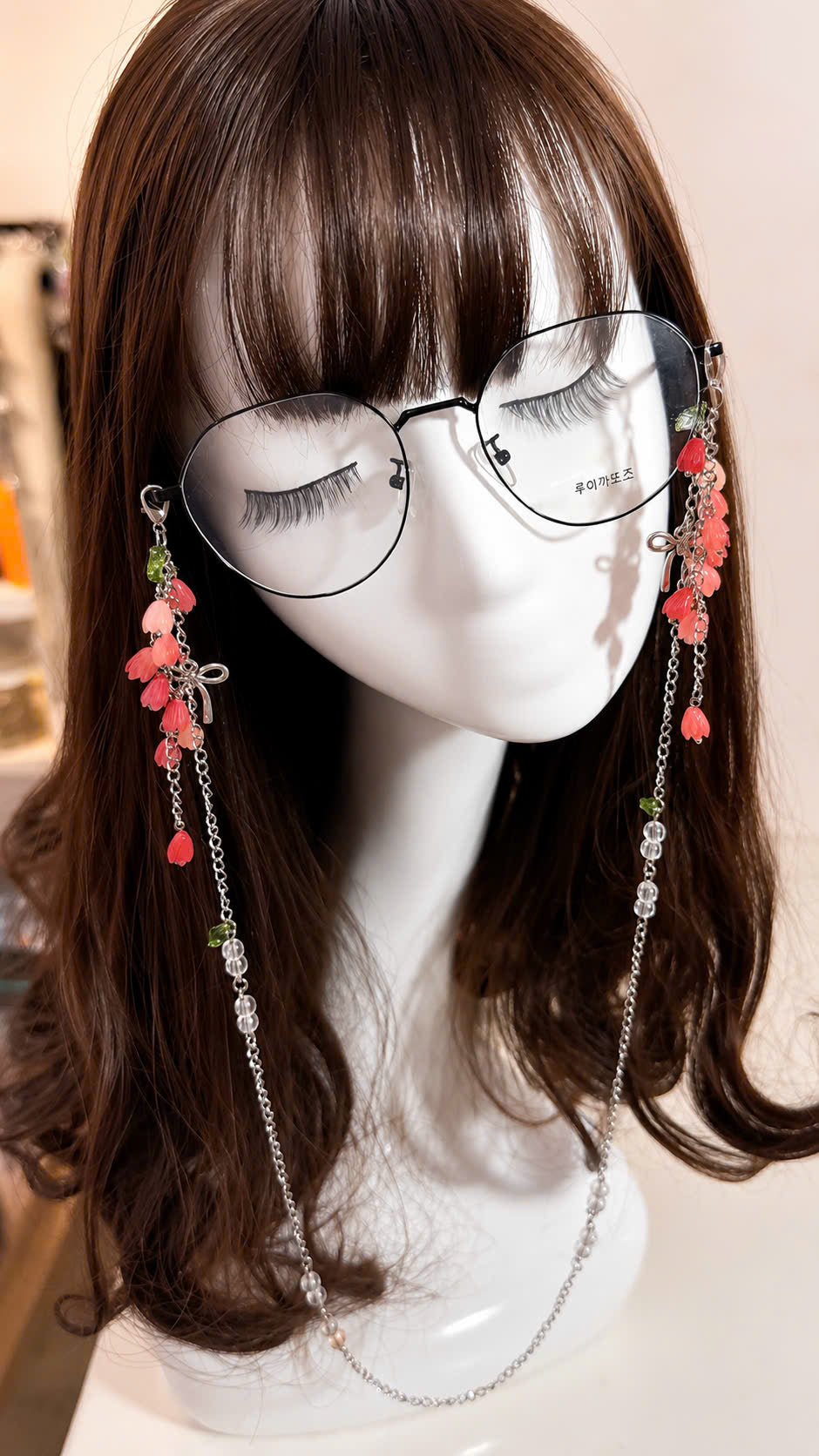 Pink Tulip Glasses Chain