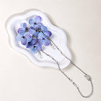 Blue Hydrangea Glasses Chain