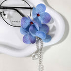 Blue Hydrangea Glasses Chain